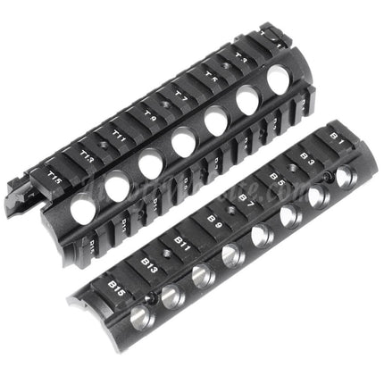 CYMA 170 mm CNC en aluminium KAC Type M4A1 M4CQB RAS Système de garde-mains pour CYMA E&amp;C D-Boys G&amp;P Classic Army KWA G&amp;G Tokyo Marui M4 M16 Series AEG Rifles Airsoft Noir