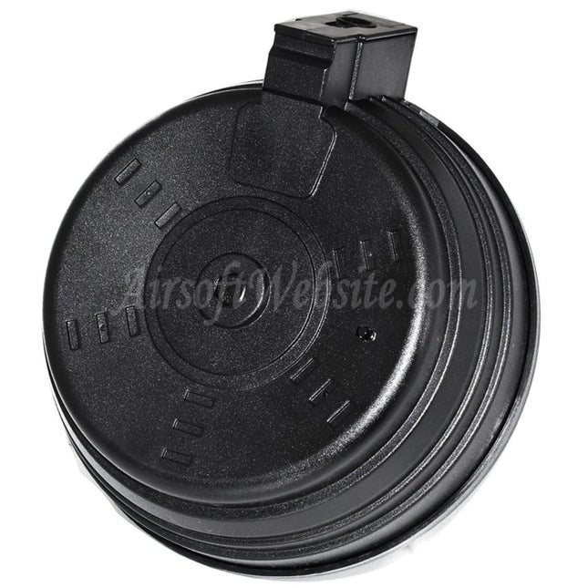 BATTLEAXE 3500rd Electric Drum Magazine For AK Series AEG Rifles Airsoft Black