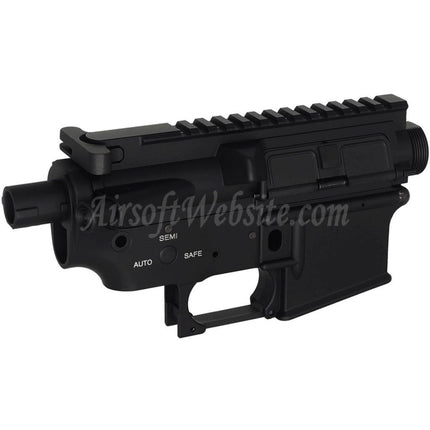 E&C Marine M4A1 Metal Body Receiver Set (Laser Logo) For E&C Tokyo Marui M4 M16 Series AEG Rifles Airsoft Black