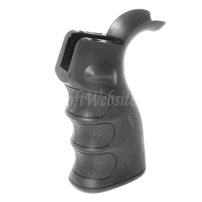 Site web Airsoft : poignée de pistolet ergonomique, surface robuste et rainures pour les doigts, pour fusils M4, M16 GBB, noir