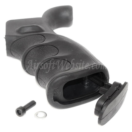 Site web Airsoft : poignée de pistolet ergonomique, surface robuste et rainures pour les doigts, pour fusils M4, M16 GBB, noir