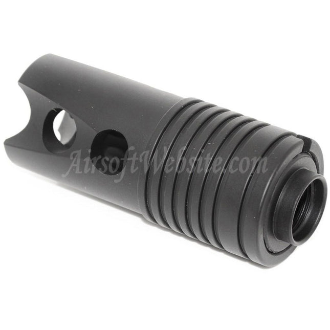 CYMA Strike Flash Hider For -14mm CCW Counter-Clockwise Thread Barrel Rifles Airsoft Black