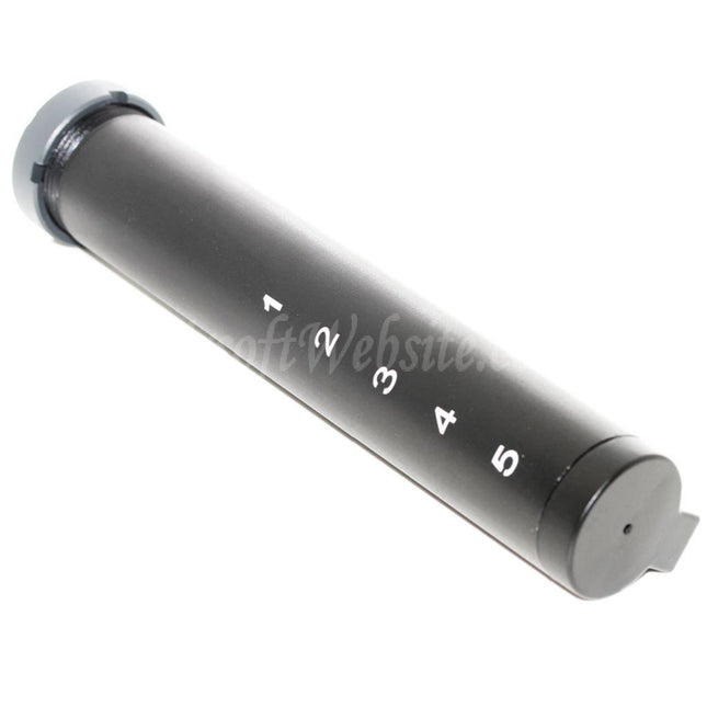 Tube tampon de crosse E&amp;C 6 positions pour fusils AEG séries M4 et M16, noir