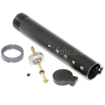 Tube tampon de crosse E&amp;C 6 positions pour fusils AEG séries M4 et M16, noir