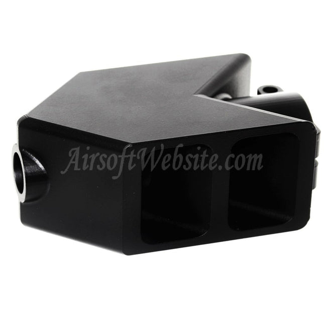 Airsoft Website CNC Aluminium Tank Mündungsbremse Flash Hider für Snow Wolf M82 Airsoft Schwarz