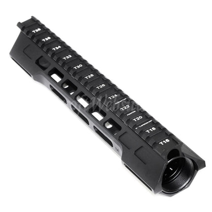 Système de rail de garde-main APS CNC 10 pouces PER Phantom 3.0 M-LOK pour fusils APS CYMA G&amp;P JG Tokyo Marui M4 M16 Series AEG Airsoft Noir