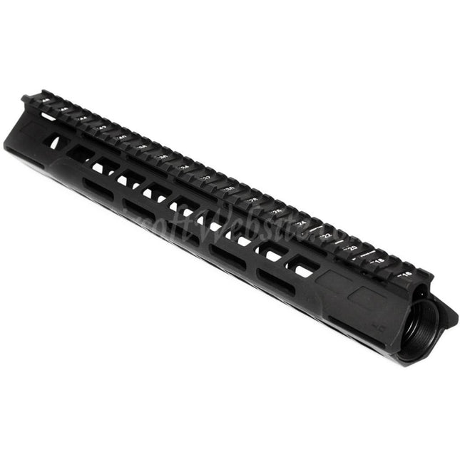 Système de rail de garde-main APS CNC 13,5 pouces PER Phantom 4.0 M-LOK pour fusils APS CYMA G&amp;P JG Tokyo Marui M4 M16 Series AEG Airsoft Noir