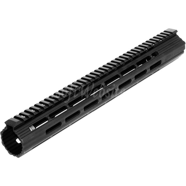 Système de rail de garde-main APS CNC 15 pouces Boar 2.0 M-LOK pour fusils APS CYMA G&amp;P JG Tokyo Marui M4 M16 Series AEG Airsoft Noir