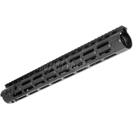 Système de rail de garde-main APS CNC 15 pouces Evolution Tech 5.0 M-LOK pour fusils APS CYMA G&amp;P JG Tokyo Marui M4 M16 Series AEG Airsoft Noir