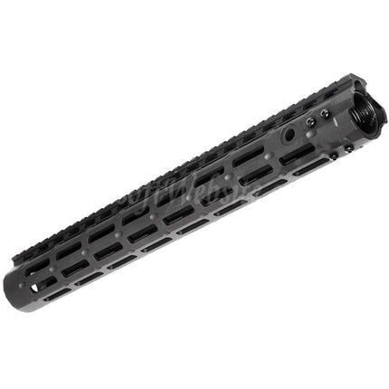 Système de rail de garde-main APS CNC 15 pouces Evolution Tech 5.0 M-LOK pour fusils APS CYMA G&amp;P JG Tokyo Marui M4 M16 Series AEG Airsoft Noir
