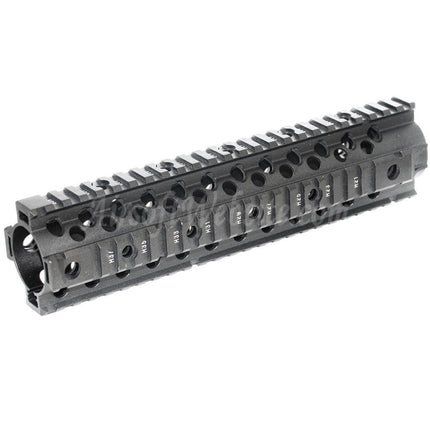 CYMA CNC Aluminium 255 mm 10 pouces Système de rail de garde-main flottant RIS pour fusils AEG série M4 M16 Airsoft Noir