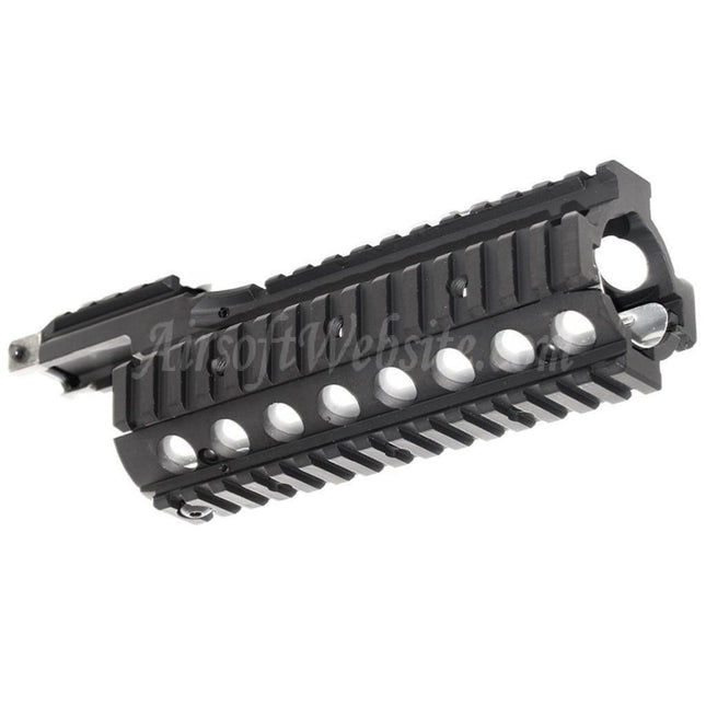 Système de rail de garde-main CYMA CNC en aluminium 210 mm RAS avec couvercle de rail pour fusils Tokyo Marui M4 M16 Series AEG / WA M4 M16 Series GBB Airsoft Noir