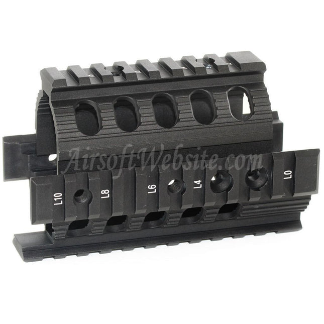 Système de rail de garde-main CYMA CNC en aluminium 135 mm pour fusils AEG Tokyo Marui D-Boys CYMA APS VFC Matrix AK74U série Airsoft noir