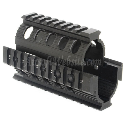Système de rail de garde-main CYMA CNC en aluminium 135 mm pour fusils AEG Tokyo Marui D-Boys CYMA APS VFC Matrix AK74U série Airsoft noir
