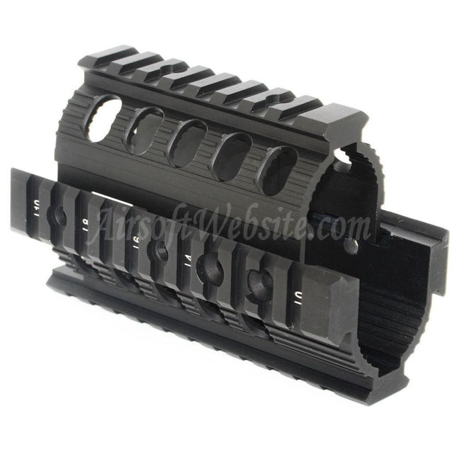 Système de rail de garde-main CYMA CNC en aluminium 135 mm pour fusils AEG Tokyo Marui D-Boys CYMA APS VFC Matrix AK74U série Airsoft noir