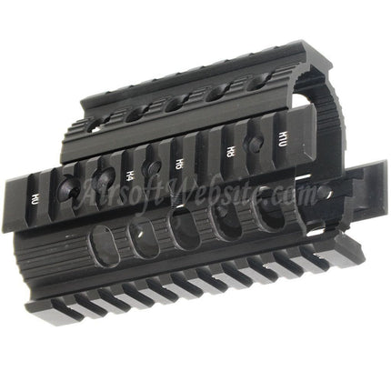 Système de rail de garde-main CYMA CNC en aluminium 135 mm pour fusils AEG Tokyo Marui D-Boys CYMA APS VFC Matrix AK74U série Airsoft noir