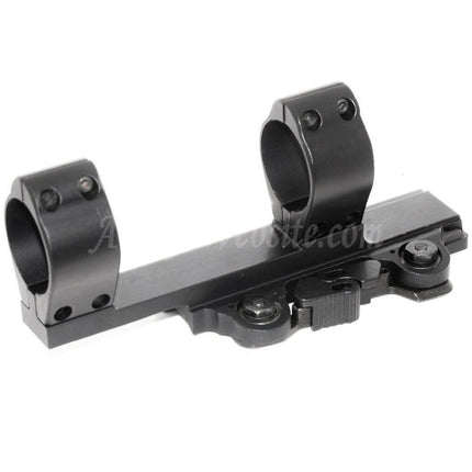 CYMA Tactical Style 30mm QD Double Ring Sight Support Dual Scope Mount Black