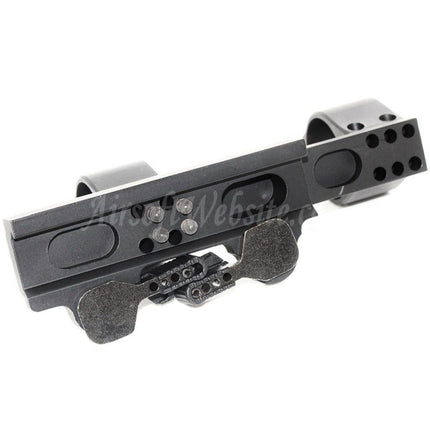 CYMA Tactical Style 30mm QD Double Ring Sight Support Dual Scope Mount Black
