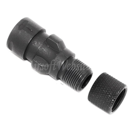 CYMA Metal Flash Hider Muzzle Adaptor For CM041 CM049 MP5 AEG Rifles Airsoft Black