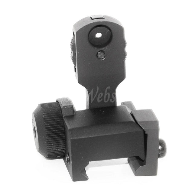 Site web Airsoft : viseur arrière rabattable style MAD BUIS pour rail RIS RAS standard de 20 mm