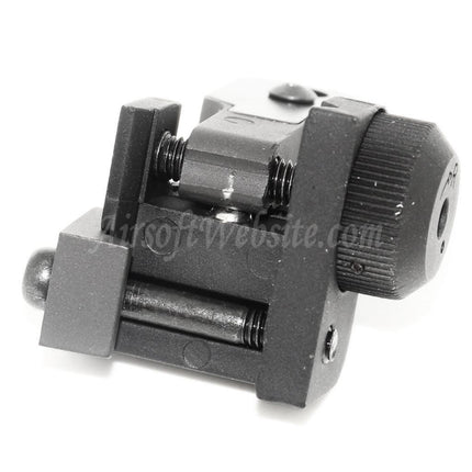 Site web Airsoft : viseur arrière rabattable style MAD BUIS pour rail RIS RAS standard de 20 mm