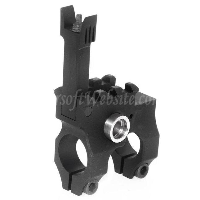 Site web Airsoft : Viseur avant rabattable en métal de style Vltor, rail de 20 mm, type B, pour fusils AEG M4 et M16