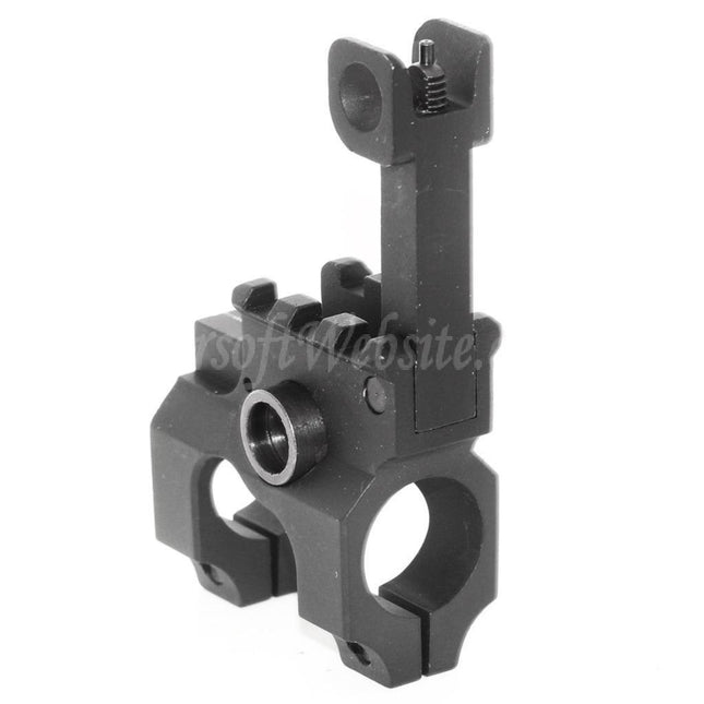 Site web d'airsoft : viseur avant rabattable style Vltor avec rail de 20 mm pour fusils AEG M4 et M16