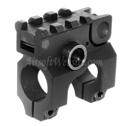 Site web d'airsoft : viseur avant rabattable style Vltor avec rail de 20 mm pour fusils AEG M4 et M16