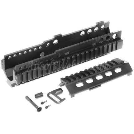 Site web Airsoft, système de rail de garde-main à 4 côtés en aluminium CNC de 225 mm (9 pouces) pour fusils AEG ARMY G&amp;G L85 R85, noir