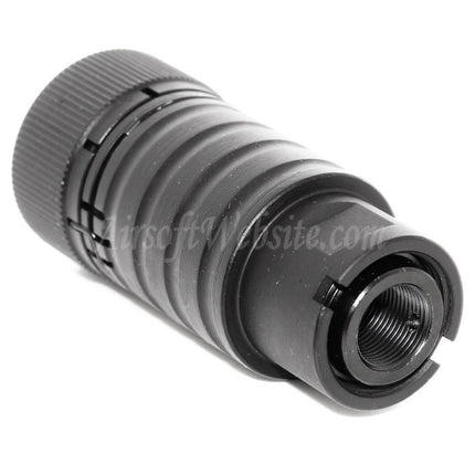 Cache-flamme CYMA réglable pour fusils AK74 à filetage antihoraire -14 mm CCW, noir