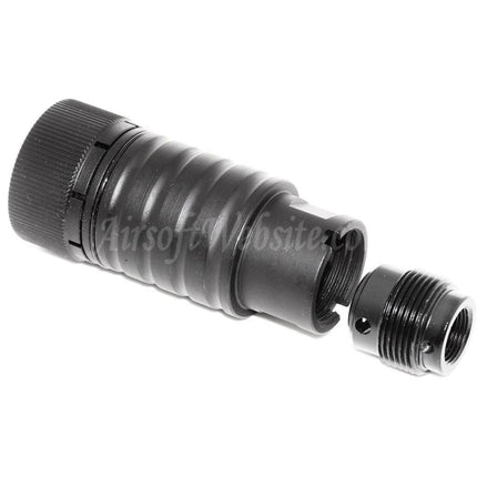 Cache-flamme CYMA réglable pour fusils AK74 à filetage antihoraire -14 mm CCW, noir