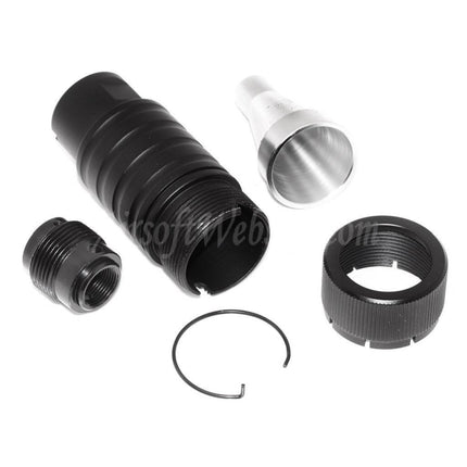 Cache-flamme CYMA réglable pour fusils AK74 à filetage antihoraire -14 mm CCW, noir