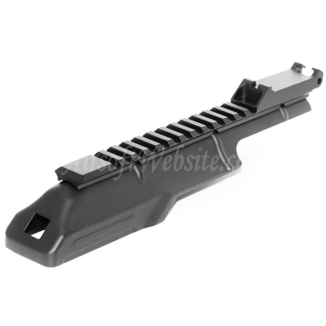 Couvercle de récepteur supérieur CYMA avec viseur arrière à rail tactique de 20 mm pour fusils AEG D-Boys JG Jing Gong Golden Eagle CYMA Tokyo Marui série AKS74U Airsoft noir