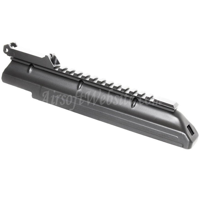 Couvercle de récepteur supérieur CYMA avec viseur arrière à rail tactique de 20 mm pour fusils AEG D-Boys JG Jing Gong Golden Eagle CYMA Tokyo Marui série AKS74U Airsoft noir