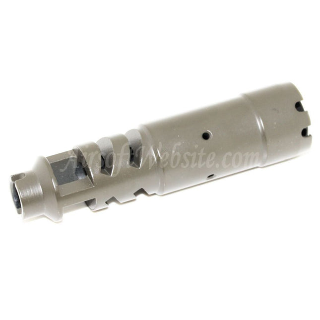 Airsoft Website 105mm Shturm Style Muzzle Brake Flash Hider with Adaptor For -14mm CCW Counter-Clockwise Thread Barrel Rifles