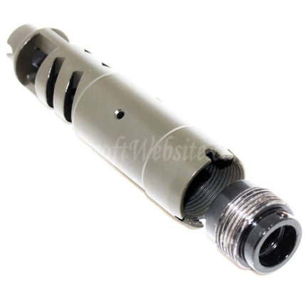 Airsoft Website 105mm Shturm Style Muzzle Brake Flash Hider with Adaptor For -14mm CCW Counter-Clockwise Thread Barrel Rifles