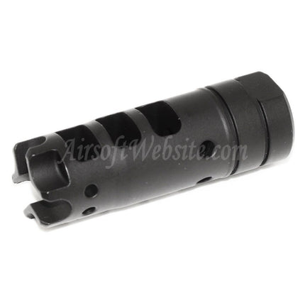 Airsoft Website 64mm Dragon 556 AK Style Metal Muzzle Brake Flash Hider For -14mm CCW Counter-Clockwise Thread Barrel Rifles Black