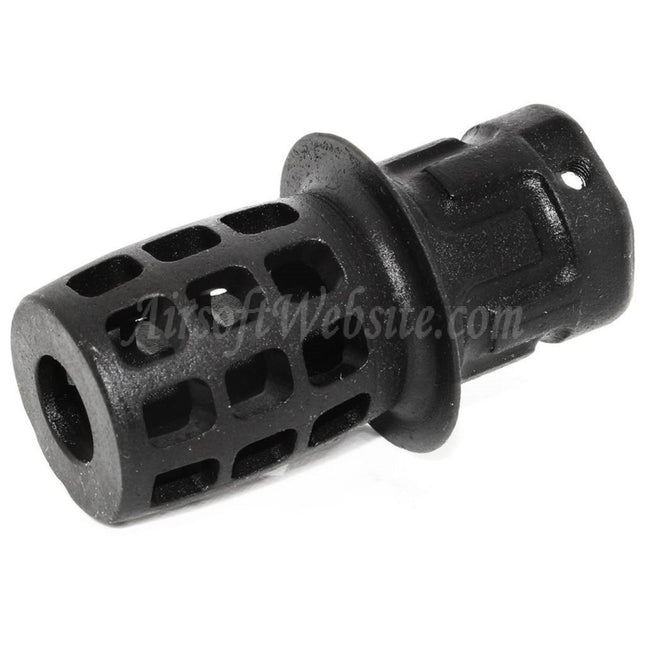 Airsoft Website 55mm Top Hat Flash Hider Muzzle Brake Flash Hider For -14mm CCW Counter-Clockwise Thread Barrel Rifles Black