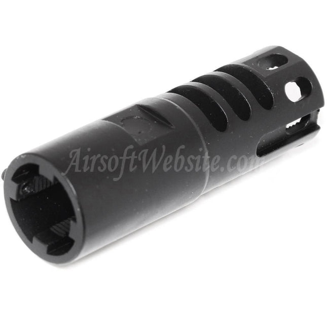 APS 68mm Evolution Tech Muzzle Brake Flash Hider 1.0 For -14mm CCW Counter-Clockwise Thread Barrel Rifles Airsoft Black