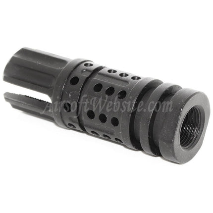 Cache-flamme APS 68 mm ICEFYRE pour fusils à canon fileté antihoraire -14 mm CCW, noir