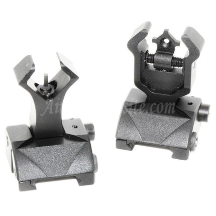 Viseur avant et arrière CYMA Diamond Aperture pliable et rabattable pour système de rail de 20 mm