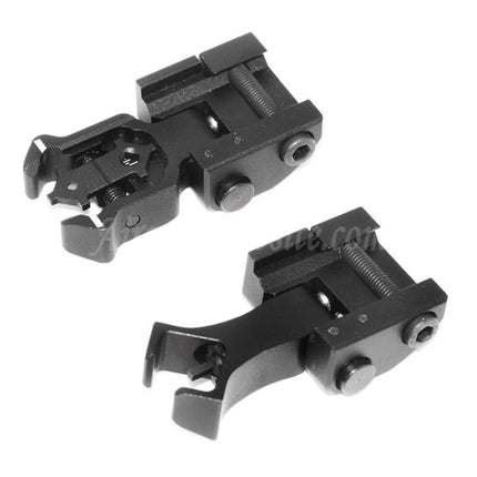 Viseur avant et arrière CYMA Diamond Aperture pliable et rabattable pour système de rail de 20 mm