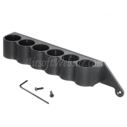 CYMA 6pcs (30rd each) Plastic Shotgun Shell Magazine with 6-Shell Holder Metal Carrier For CYMA Tokyo Marui M870 Shotgun Airsoft