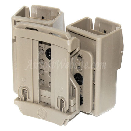 APS Quantum Mechanics Lockable Double Magazine Pouch For G17 / G18C / G19 / G22 / G23 / G24 / G34 / G35 G-Series GBB Magazine