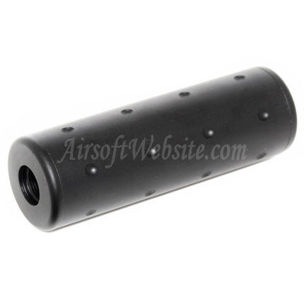 5KU 102mm Aluminium Stubby Suppressor Silencer Barrel Extension Tube For -14mm CCW Counter-Clockwise Thread Barrel Rifles Airsoft Black