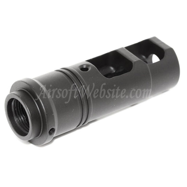 Airsoft Website 62mm SF-556 Muzzle Brake Flash Hider For -14mm CCW Counter-Clockwise Thread Barrel Rifles
