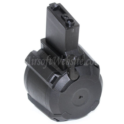 BATTLEAXE 1400rd Sound Control Electric Drum Magazine For M4 M16 Series AEG Rifles Airsoft Black