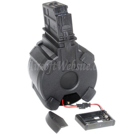 BATTLEAXE 1400rd Electric Drum Magazine For G36 Series AEG Rifles Airsoft