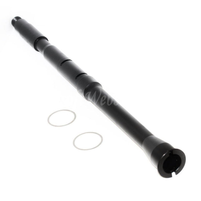 5KU 14.5" Aluminium One Piece Outer Barrel -14mm CCW Thread For WA M4 Series GBB Rifles Airsoft Black