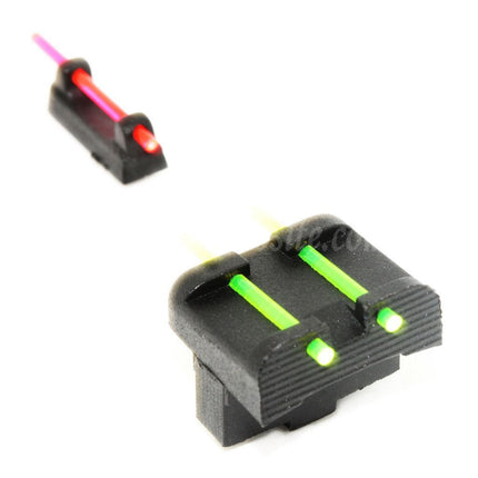 APS Fiber Optic Front & Rear Sight For APS ACP606 GBB Pistols Airsoft